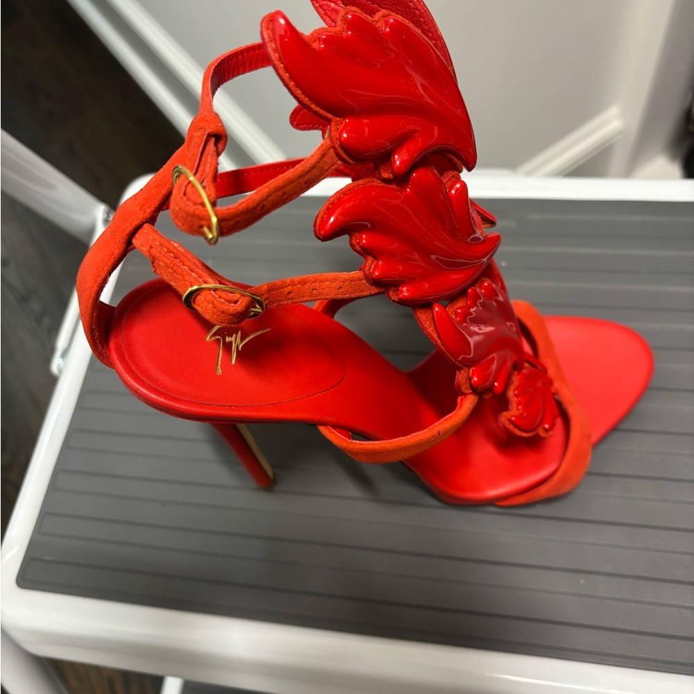 Giuseppe Zanotti Red Heeled Sandals